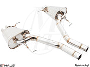 Premium exhaust system for Rolls Royce Ghost V12 Bi-turbo sedan, enhancing performance and sound with a sleek design.