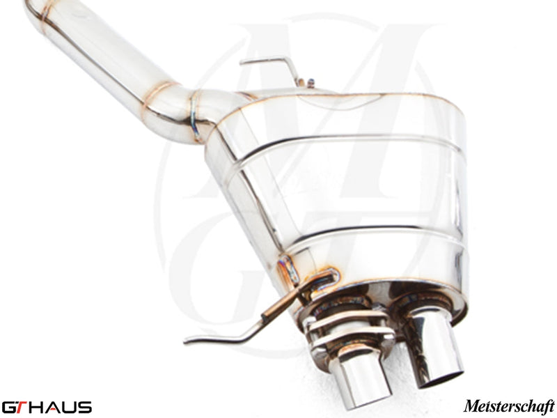 Premium stainless steel exhaust system for Rolls Royce Ghost V12 Bi-turbo sedan, enhancing performance and sound.