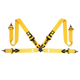 MOMO Corsa Harness 3x3 Camlock 4pt Clip In Restraint - Yellow