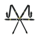 MOMO Corsa Harness 3x3x2 Camlock 6pt Clip In Restraint - Black