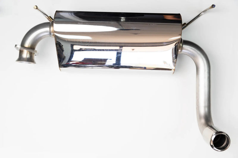 PPE MR2 Spyder 2.5" single tip muffler - all 304 stainless steel
