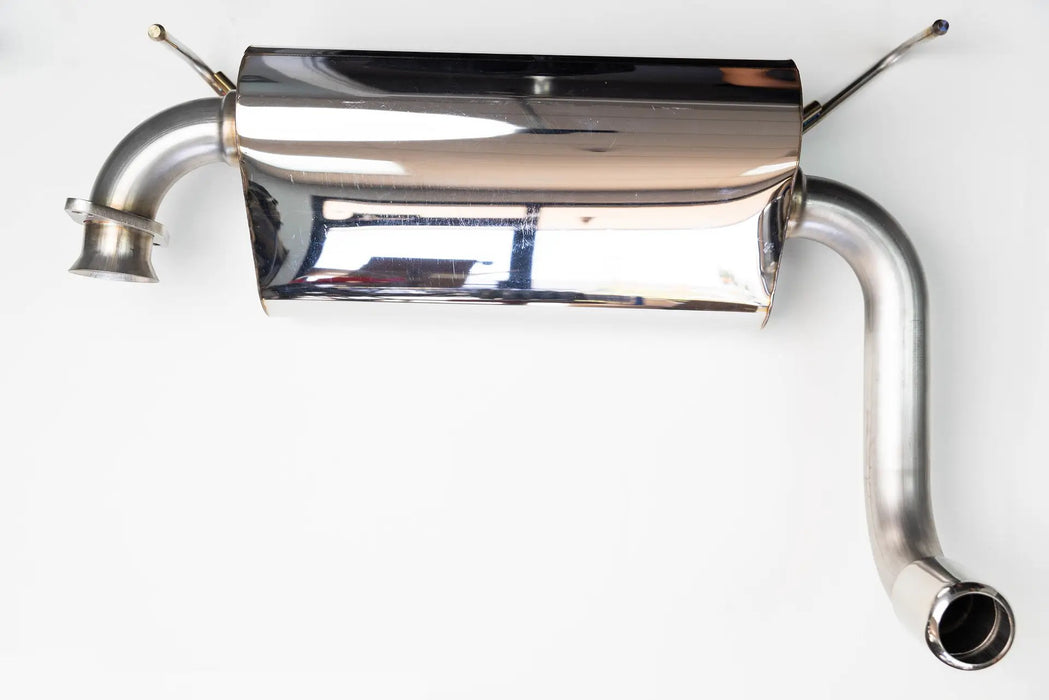 PPE MR2 Spyder 2.5" single tip muffler - all 304 stainless steel