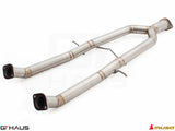 Premium straight cat-back mid pipe section for Infiniti G37, G37S, and Q40 Sedan, designed for GTS models.