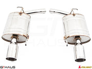 Premium performance exhaust system for Infiniti G37, G37S, and Q40 Sedan featuring stainless steel construction.