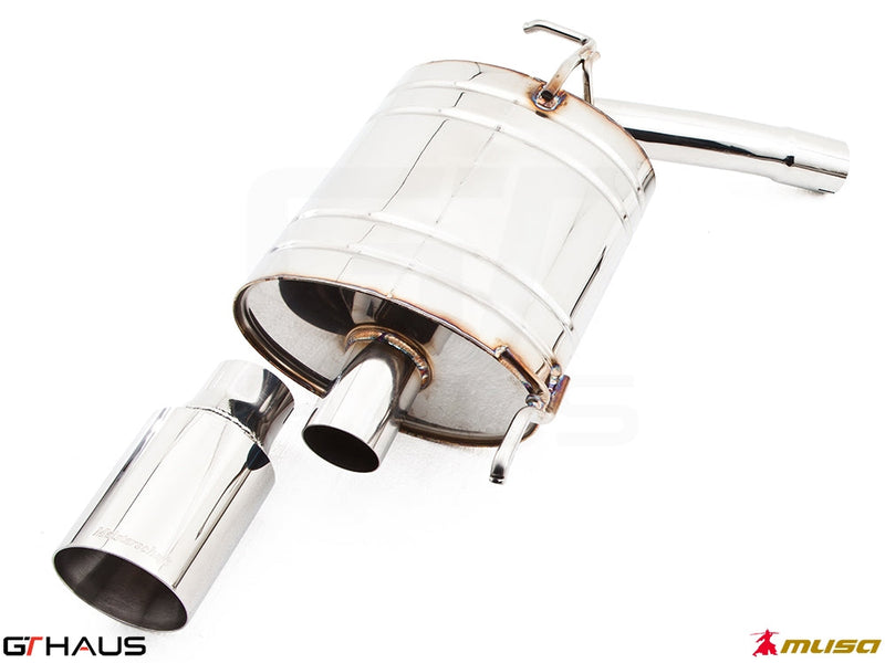Premium performance exhaust system for Infiniti G37, G37S, and Q40 Sedan with 3.7L V6 VVEL, featuring stainless steel construction.