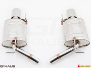Premium performance exhaust system for Infiniti G37, G37S, and Q40 Sedan featuring dual stainless steel tips.
