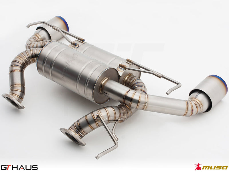 Premium performance exhaust system for Infiniti G37, G37S, Cabrio, and Q60 Coupe, featuring stainless steel construction.