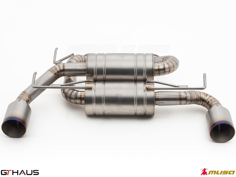 Premium exhaust system for Infiniti G37, G37S Coupe, Cabrio, and Q60 Coupe, enhancing performance and sound.