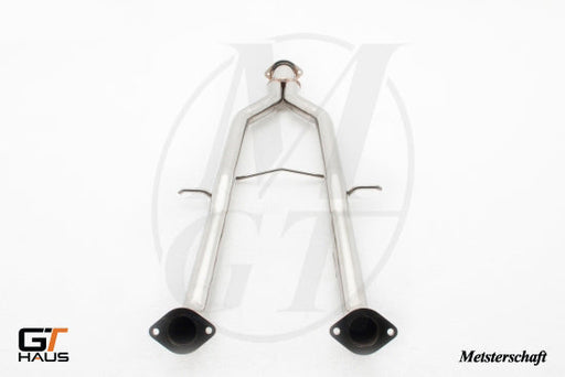 Straight cat-back mid pipe section for Infiniti G37, G37S Coupe, Cabrio, and Q60 Coupe, designed for GTS models.