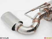 Premium stainless steel exhaust system for Infiniti G37 and Q60 Coupe, featuring precision welding and a polished tip.