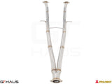 Premium cat-back mid pipe section for Infiniti Q50 Sedan 3.0 V6 Turbo, designed for GT/GT2/GTS models, enhancing performance.