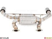 Premium performance exhaust system for Infiniti Q50 Sedan 3.0 V6 Turbo, featuring stainless steel construction and enhanced airflow.