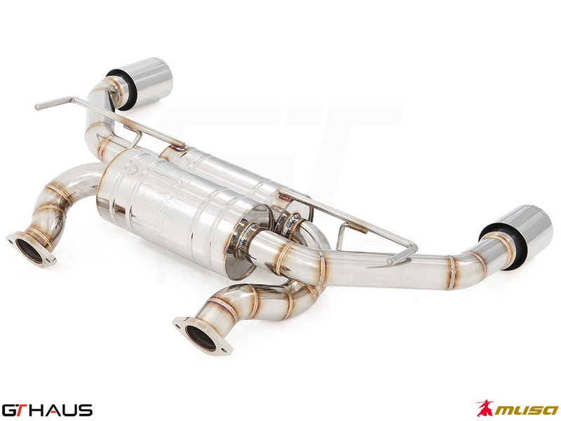 Premium performance exhaust system for Infiniti Q60 Coupe 3.0 V6 Turbo, featuring stainless steel construction and enhanced sound.