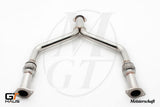 Premium stainless steel Y-pipe collector section for 2017+ Infiniti Q60 Coupe, enhancing exhaust flow and performance.