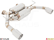 Premium performance exhaust system for Infiniti Q60 Coupe RS400, featuring stainless steel construction and dual tips.