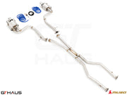 Premium performance exhaust system for Lexus GS-F (V8) 2012+, featuring stainless steel construction and electronic valve control.