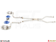 Premium performance exhaust system for Lexus GS-F (V8) 2012+, featuring stainless steel construction and electronic valve control.