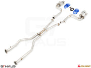 Premium performance exhaust system for Lexus GS-F (V8) 2012+, featuring stainless steel construction and electronic valve control.
