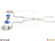 Premium performance exhaust system for Lexus GS-F (V8) 2012+, featuring stainless steel construction and electronic valve control.