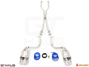 Premium performance exhaust system for Lexus GS-F (V8) 2012+, featuring stainless steel construction and electronic valve control.