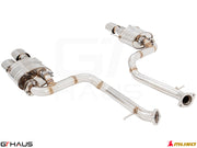 Premium performance exhaust system for Lexus GS-F (V8) 2012+, featuring stainless steel construction and enhanced sound.