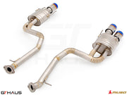 Premium performance exhaust system for Lexus GS-F (V8) 2012+, featuring stainless steel construction and electronic valve control.