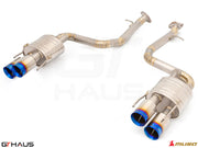 Premium performance exhaust system for Lexus GS-F (V8) 2012+, featuring stainless steel construction and dual tips.