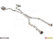 Premium performance exhaust system for Lexus GS-F (V8) 2012+, featuring stainless steel construction for enhanced sound and durability.