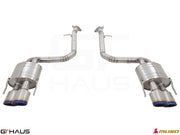 Premium performance exhaust system for Lexus GS-F (V8) 2012+, featuring stainless steel construction and dual tips.