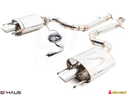 Premium stainless steel exhaust system for Lexus GS 350 F-Sport (RWD) 2012+, featuring electronic valve control.