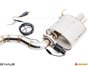 Premium exhaust system for Lexus GS 350 F-Sport (RWD) featuring stainless steel construction and electronic valve control.