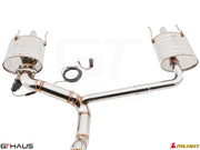 Premium exhaust system for Lexus IS-F V8 Sedan, featuring dual tips and electronic valve control for enhanced performance.