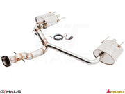 Premium performance exhaust system for Lexus IS-F V8 Sedan, featuring stainless steel construction and electronic valve control.
