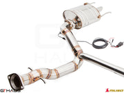 Premium stainless steel exhaust system for Lexus IS-F V8 Sedan, featuring electronic valve control for enhanced performance.