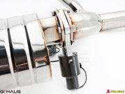 Premium exhaust system component for Lexus IS-F V8 Sedan, featuring stainless steel construction and electronic valve control.