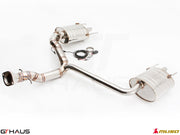 Premium exhaust system for Lexus IS-F V8 Sedan, featuring stainless steel construction and electronic valve control.