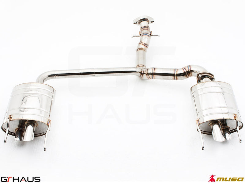 Premium stainless steel exhaust system for Lexus IS-F V8 Sedan, enhancing performance and sound. Ideal for enthusiasts.