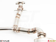 Premium stainless steel exhaust system for Lexus IS-F V8 Sedan, designed for enhanced performance and sound.