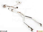Premium stainless steel exhaust system for Lexus IS-F V8 Sedan, enhancing performance and sound quality.