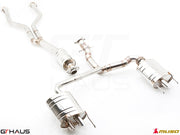 Premium stainless steel exhaust system for Lexus IS-F V8 Sedan, enhancing performance and sound quality.
