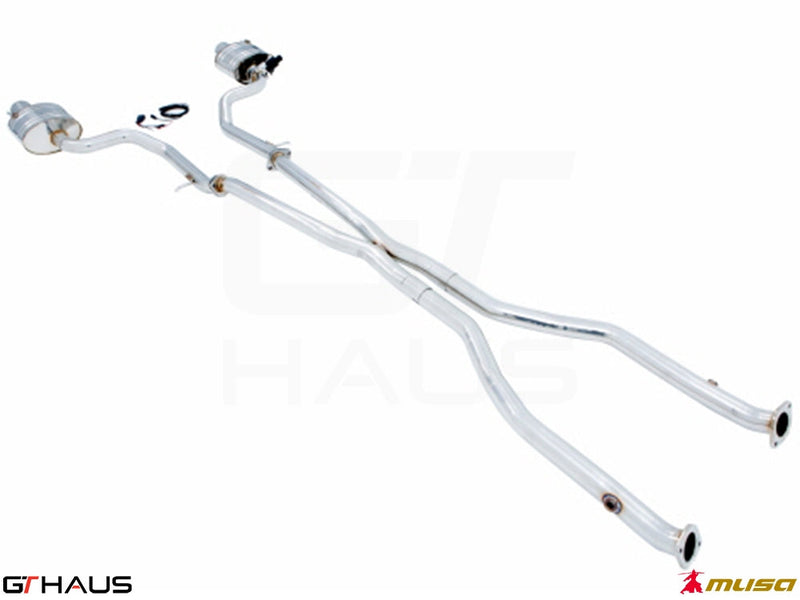 Premium performance exhaust system for Lexus IS 250/350/350 F-Sport AWD, featuring stainless steel construction and electronic valve control.