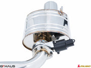Premium exhaust system for Lexus IS 250/350/350 F-Sport AWD, featuring electronic valve control and stainless steel construction.