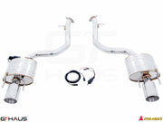 Premium performance exhaust system for Lexus IS 250/350/350 F-Sport AWD (2014+) featuring stainless steel construction.