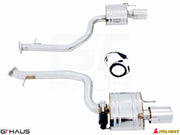 Premium exhaust system for Lexus IS 250/350/350F-sport AWD (2014+) featuring stainless steel construction and electronic valve control.