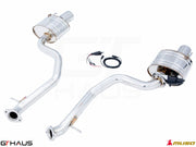 Premium exhaust system for Lexus IS 250/350/350 F-Sport AWD (2014+) featuring stainless steel construction and electronic valve control.