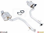 Premium exhaust system for Lexus IS 250/350/350 F-Sport AWD (2014+) featuring stainless steel construction and electronic valve control.