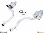 Premium exhaust system for Lexus IS 250/350/350 F-Sport AWD (2014+) featuring stainless steel construction and electronic valve control.