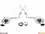 Premium performance exhaust system for Lexus IS 250/350/350 F-Sport AWD (2014+) featuring polished stainless steel construction.
