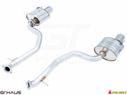 Premium performance exhaust system for 2014+ Lexus IS 250/350/350 F-Sport AWD, featuring stainless steel construction.