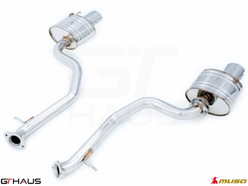 Premium performance exhaust system for Lexus IS 250/350/350 F-Sport AWD (2014+), featuring stainless steel construction.